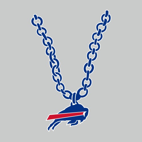 Buffalo Bills Necklace logo vinyl decal